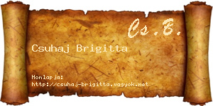 Csuhaj Brigitta névjegykártya